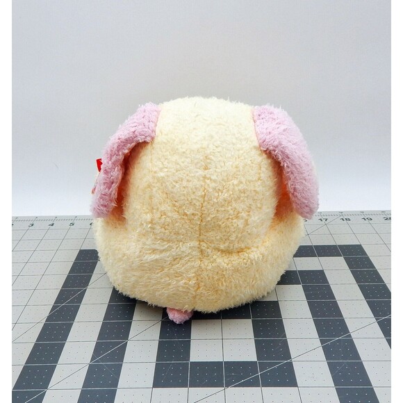 Ty Pillow Pals Yellow Pink Puppy Dog Plush DogBaby 8" Rattle Lovey 1999 Stuffed - Picture 3 of 12